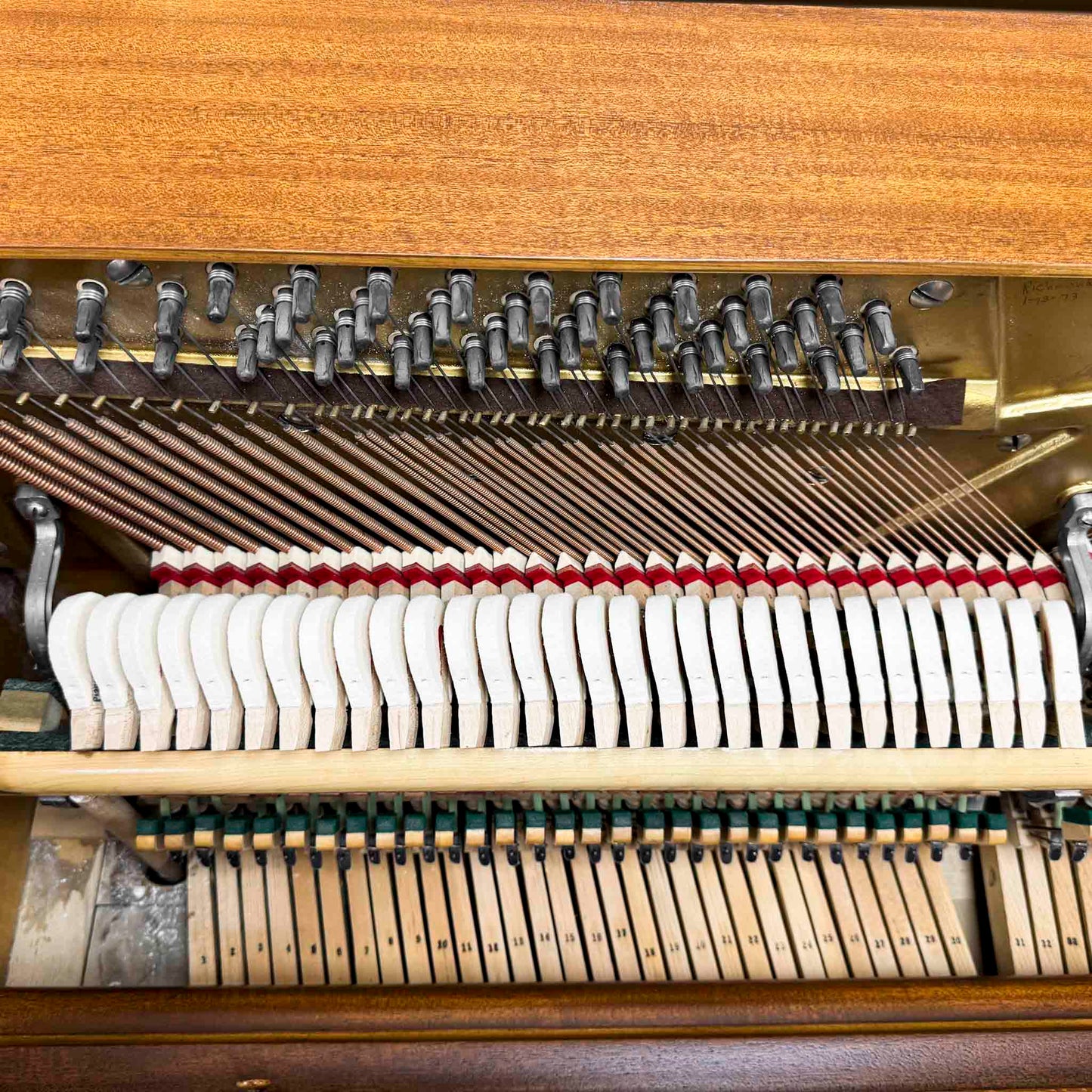 SOLD 1951 Kimball 42" Wood Finish Console Piano