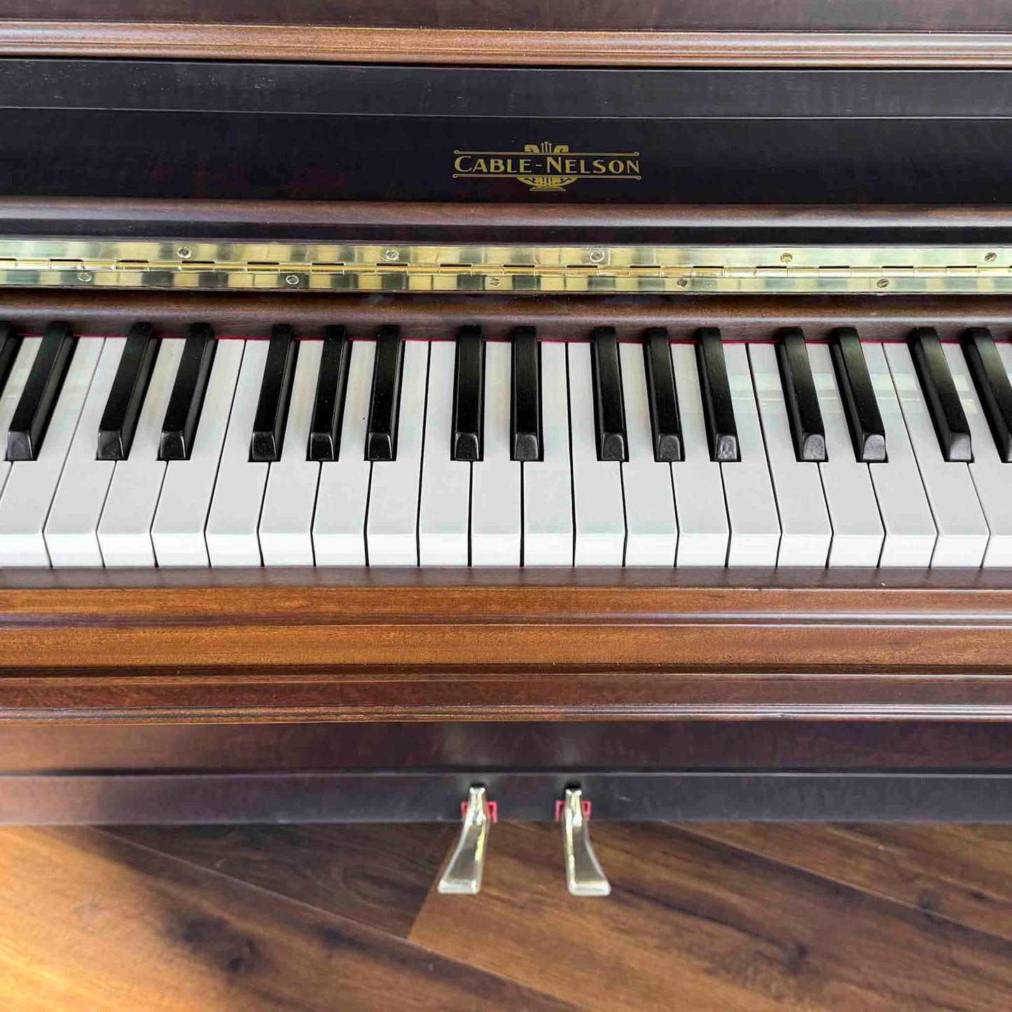 SOLD - 1934 Cable Nelson Wood Finish Commissioned Upright Piano