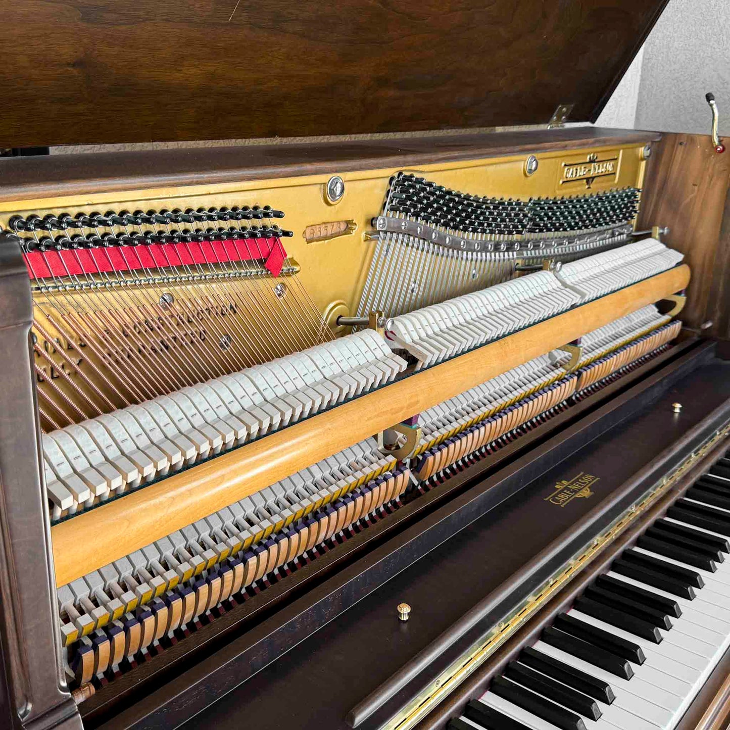 SOLD - 1934 Cable Nelson Wood Finish Commissioned Upright Piano