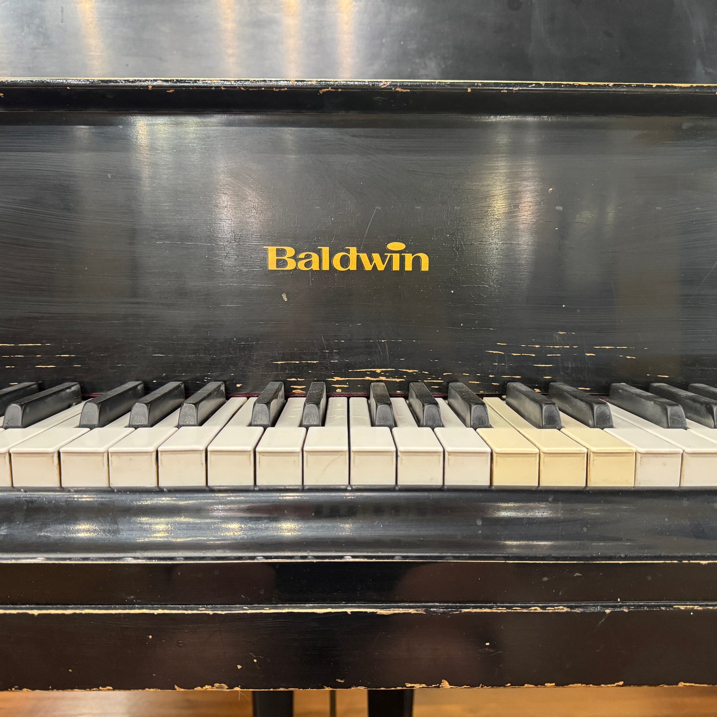 CURRENT SHOP WORK - 1978 Baldwin R 5'7" Satin Black Commissioned Grand Piano