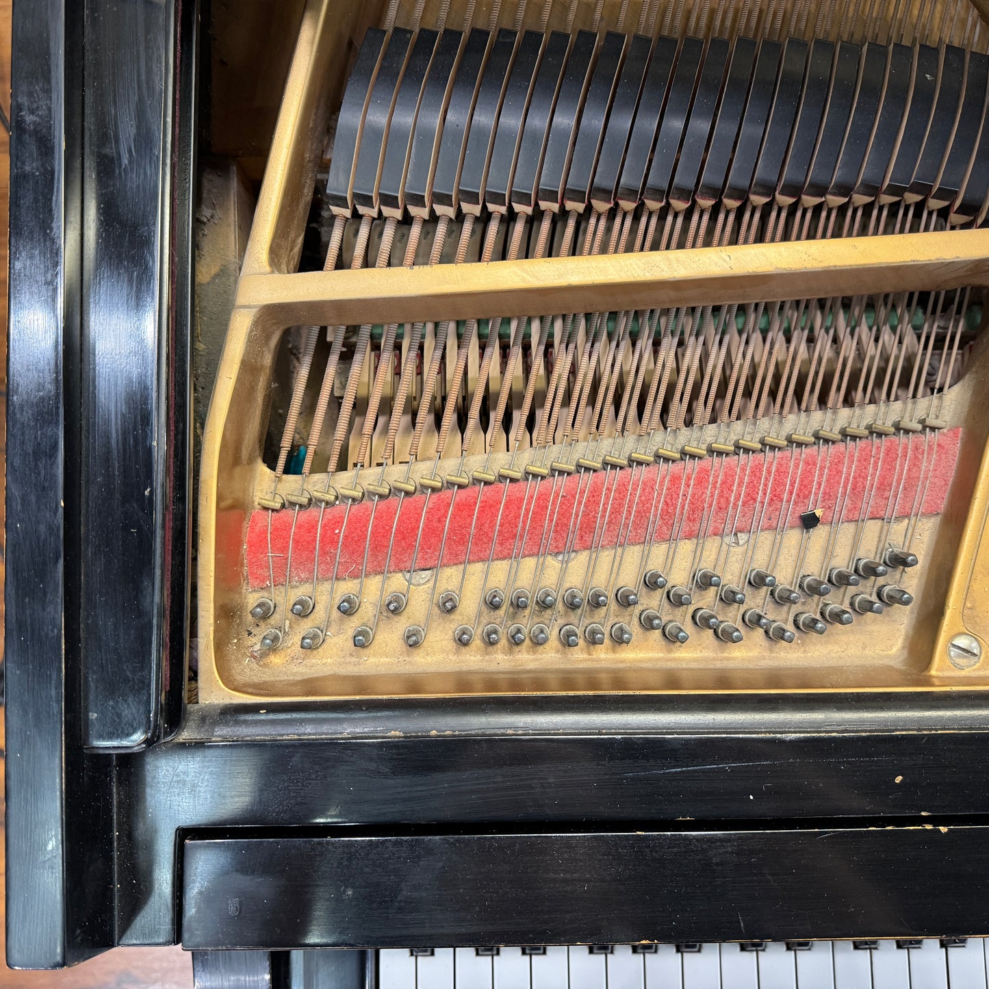 CURRENT SHOP WORK - 1978 Baldwin R 5'7" Satin Black Commissioned Grand Piano