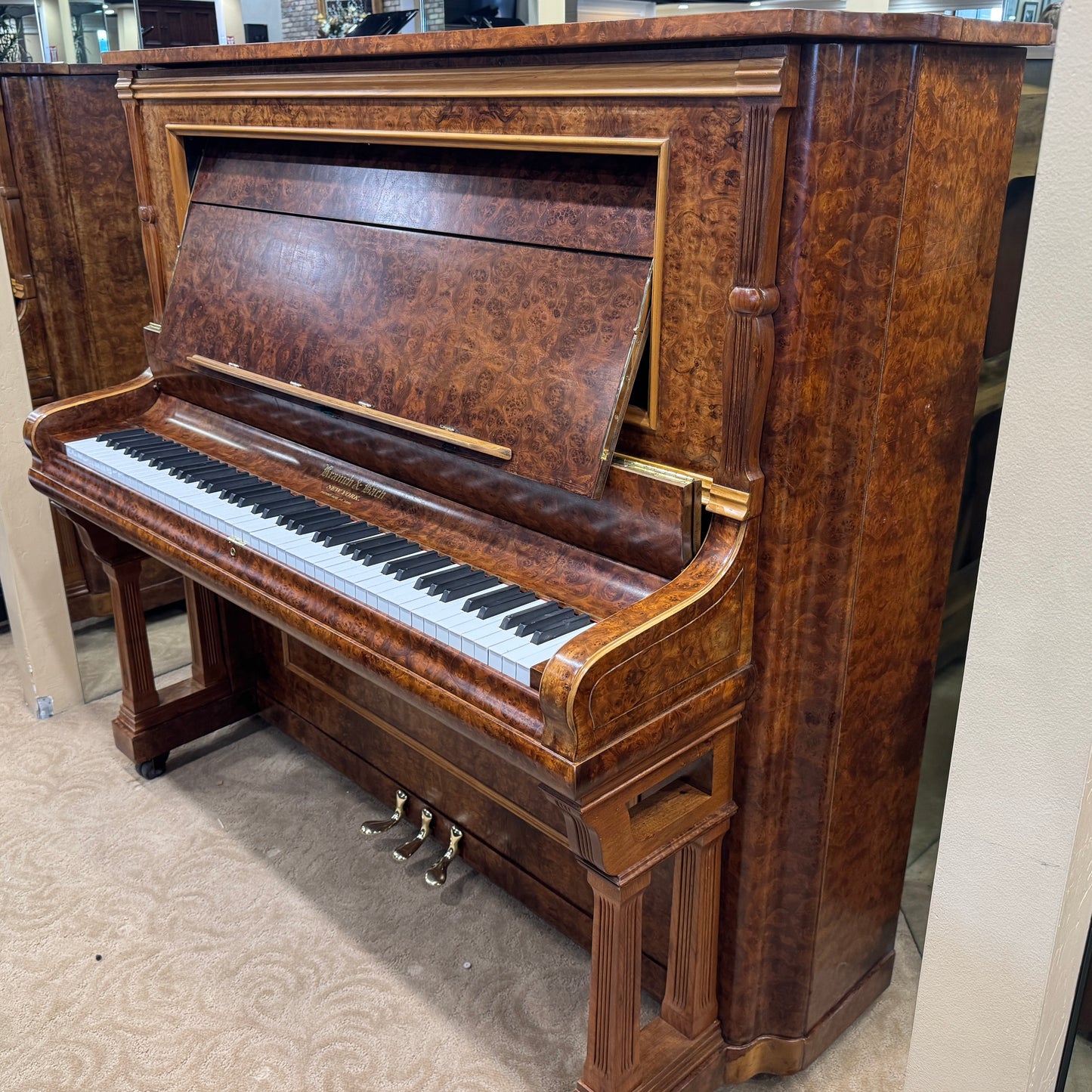 1880 Kranich & Bach 47" Wood Finish Upright Piano