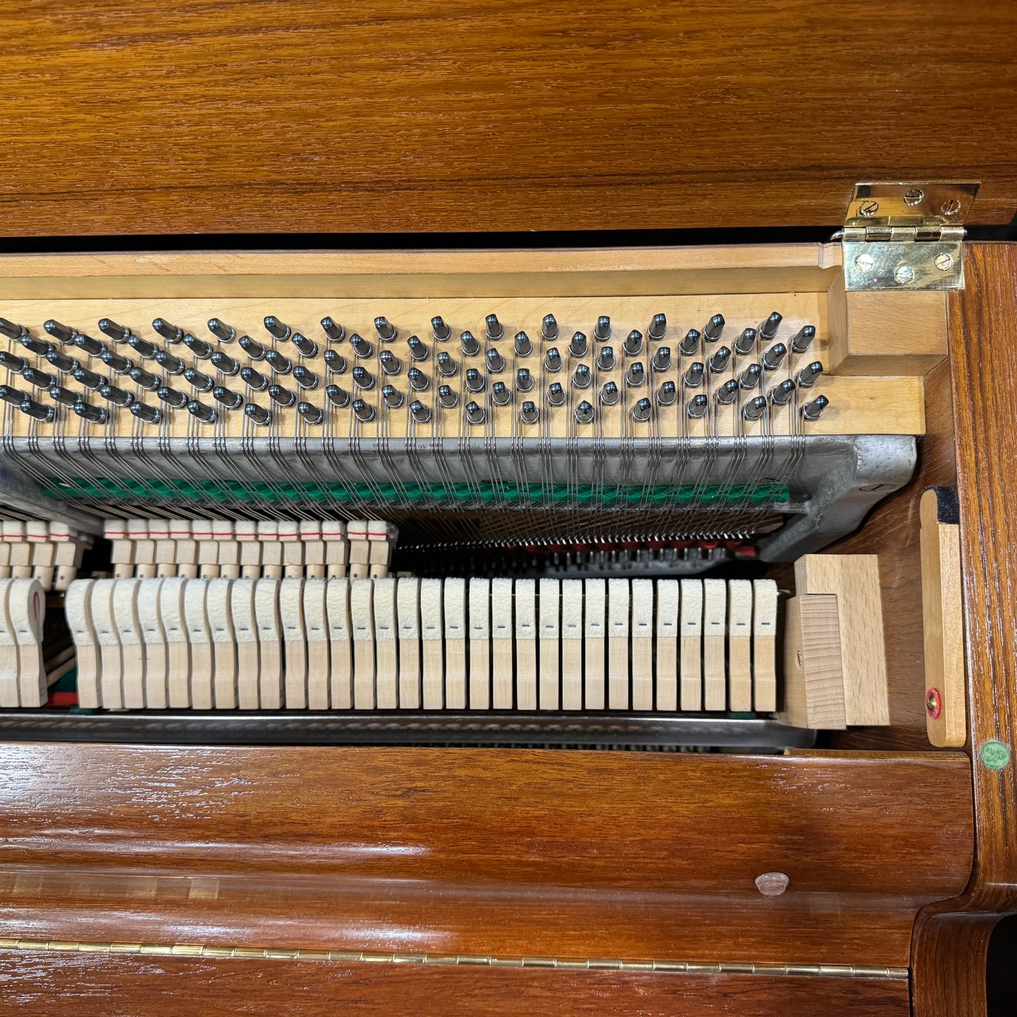 1960 Louis Zwicki 36" Teak Wood Finish Spinet Piano