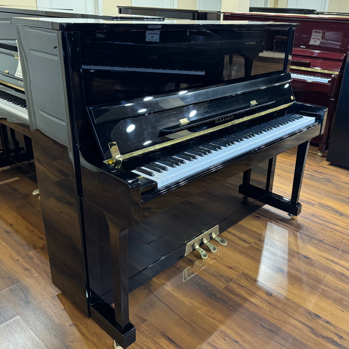 SOLD 2016 Hailun 121 48" Polished Black Upright Piano