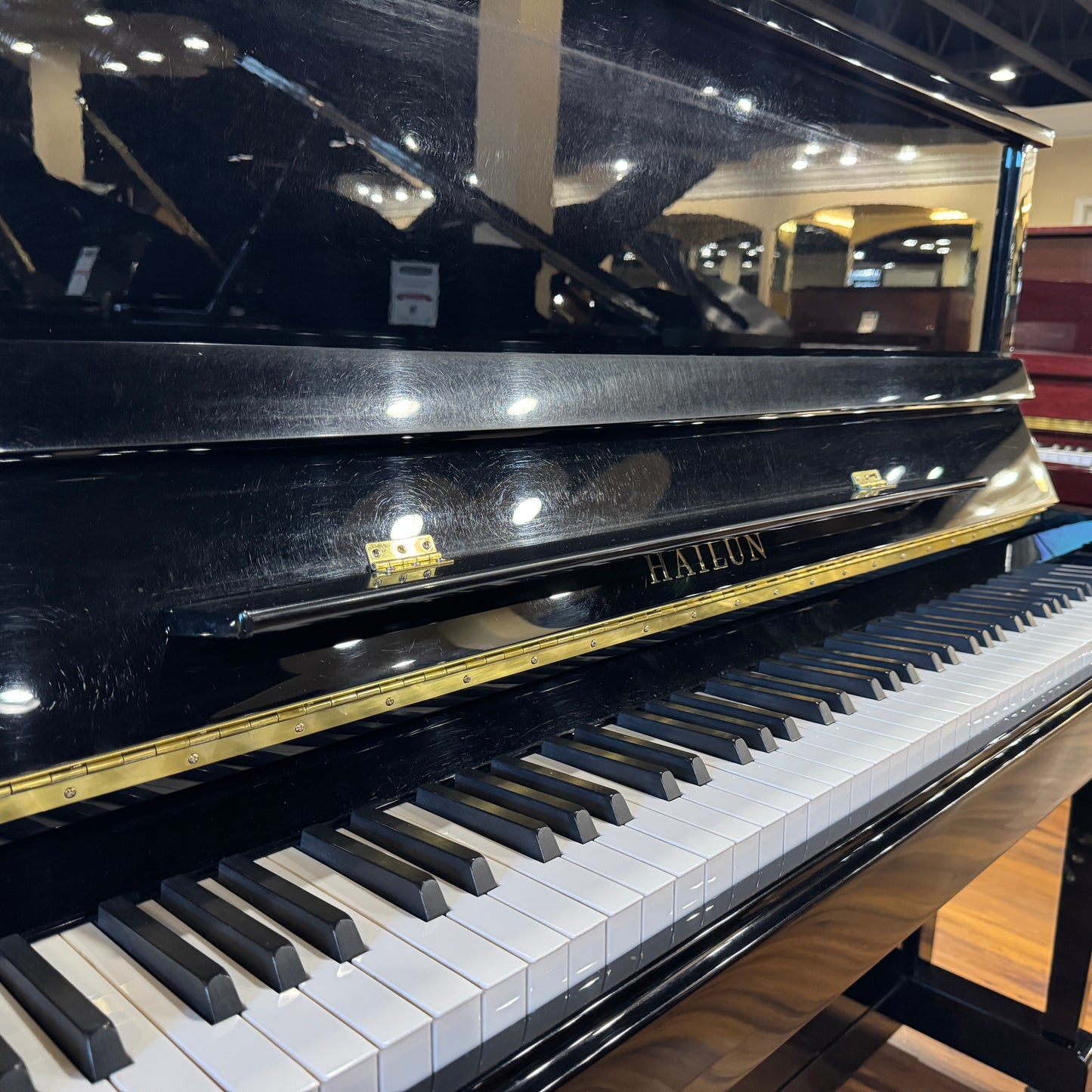SOLD 2016 Hailun 121 48" Polished Black Upright Piano