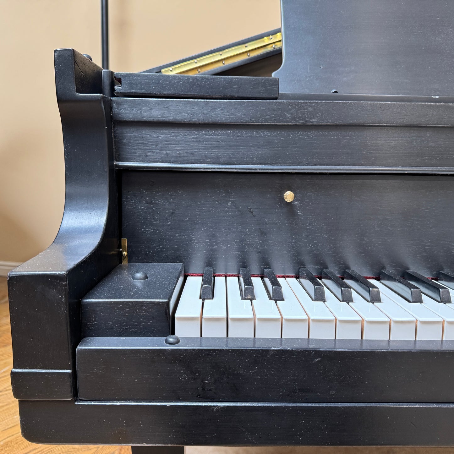 1928 Harrington 5'1" Black Satin Baby Grand Piano