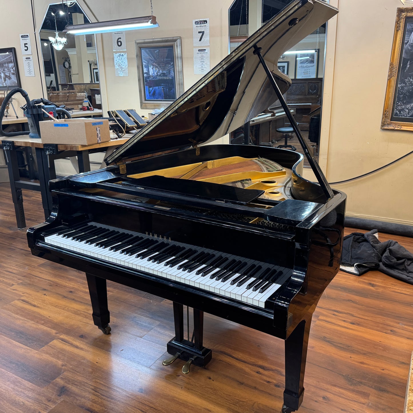 SOLD 1969 Yamaha G3 6' Satin Black Commissioned Grand Piano
