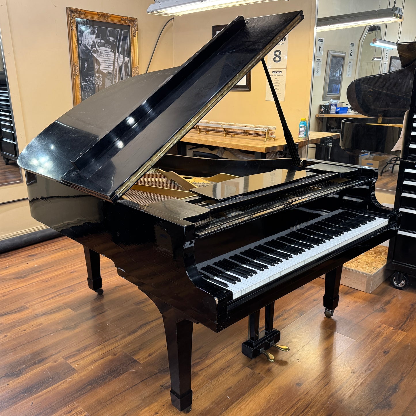 SOLD 1969 Yamaha G3 6' Satin Black Commissioned Grand Piano