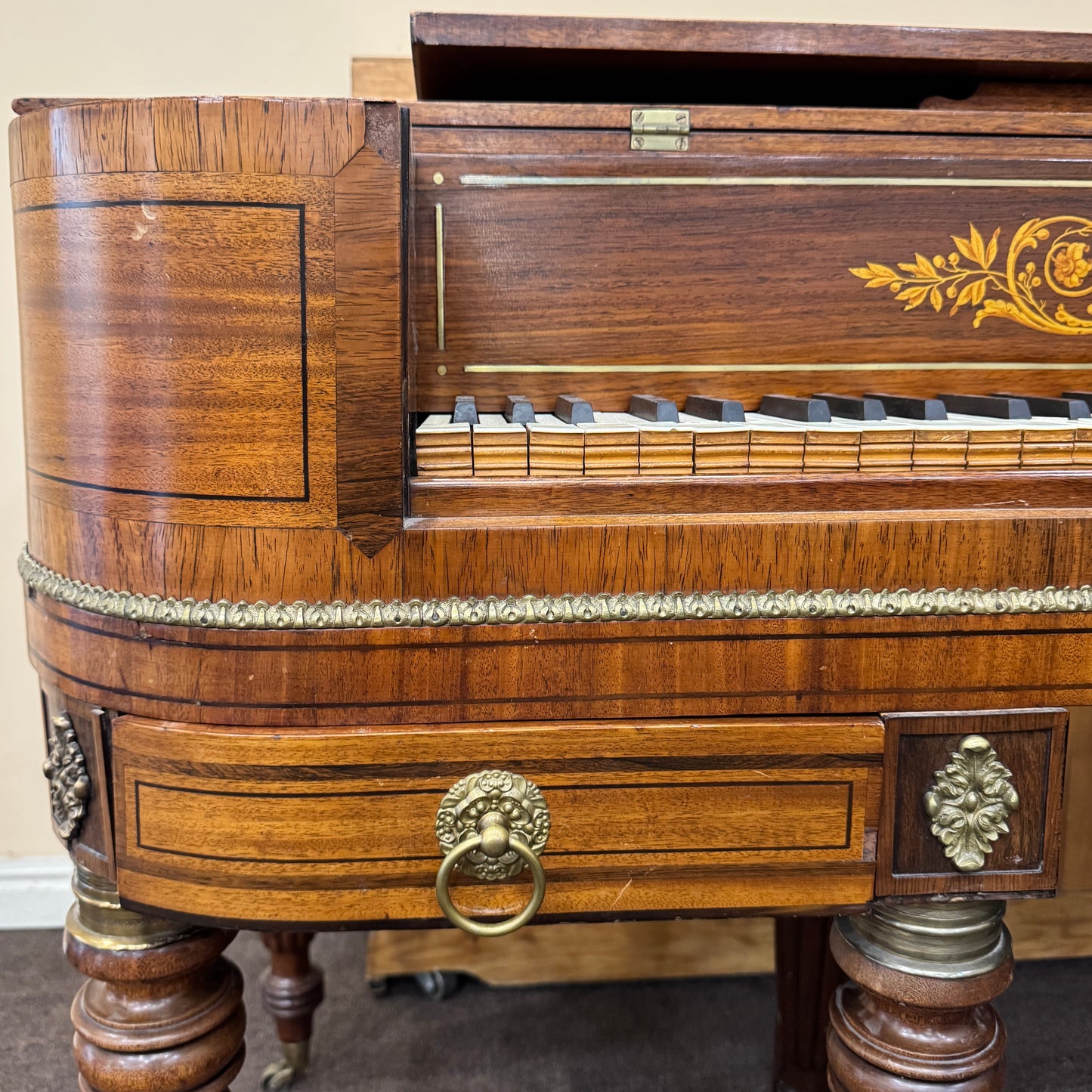 SOLD 1815 William Stodart 34" Commissioned Square Piano