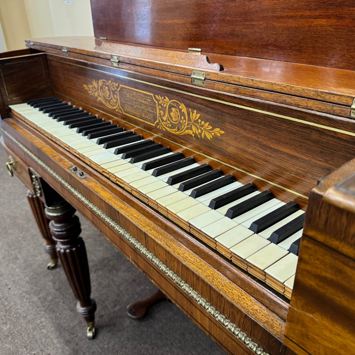 SOLD 1815 William Stodart 34" Commissioned Square Piano
