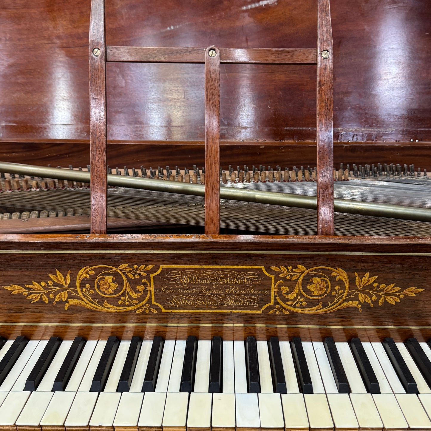 SOLD 1815 William Stodart 34" Commissioned Square Piano