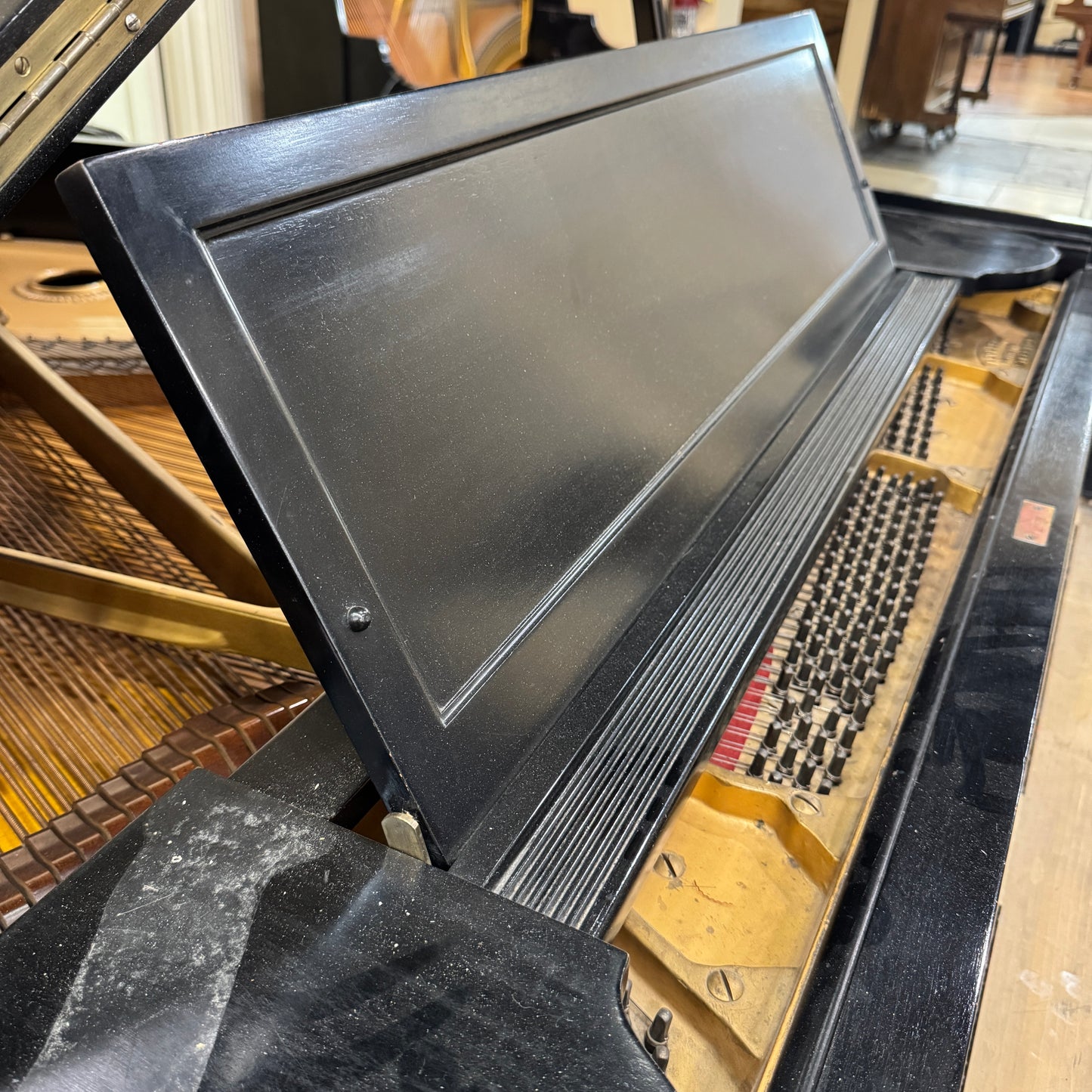 CURRENT SHOP WORK - 1922 Baldwin R 5'8" Black Satin Commissioned Grand Piano