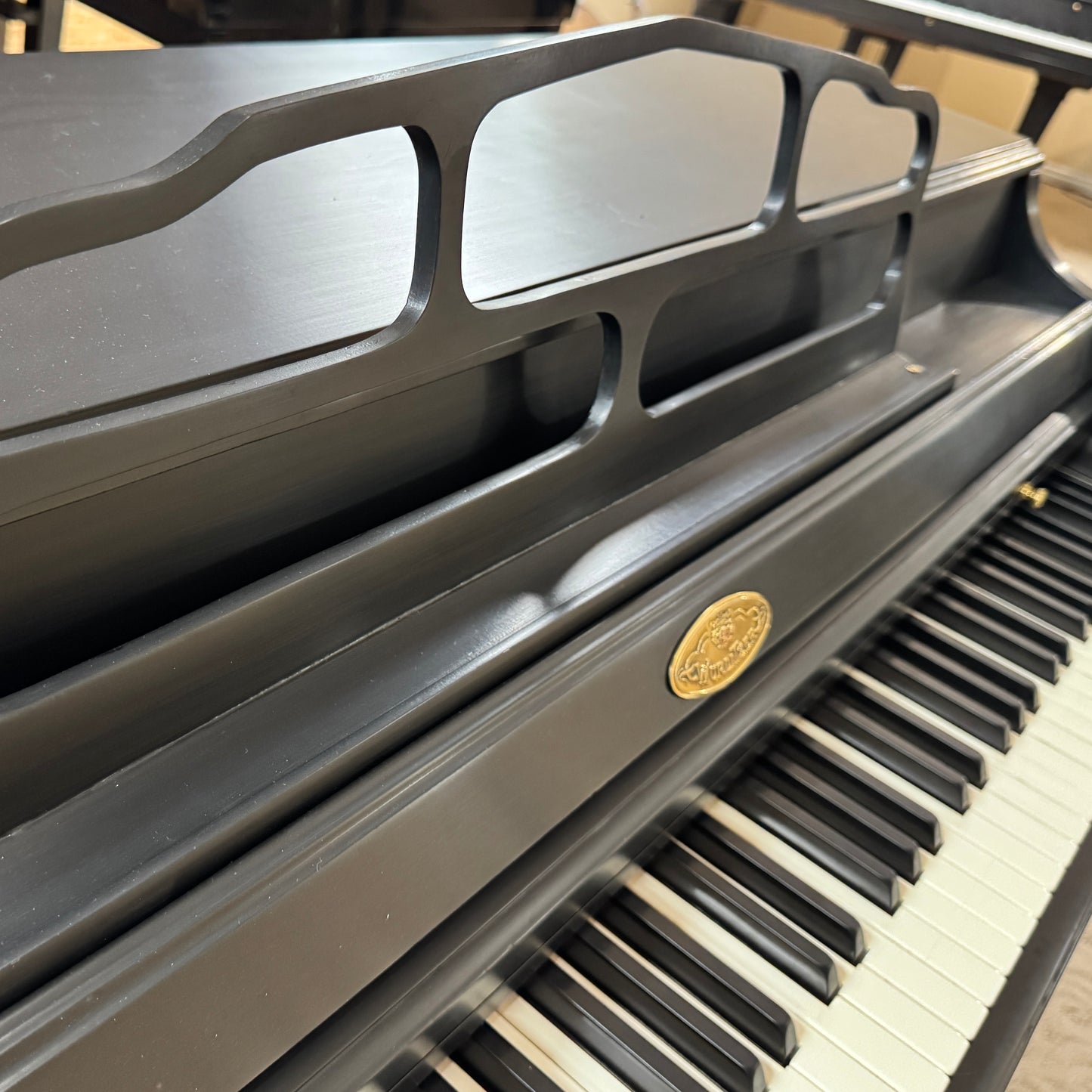 1974 Wurlitzer 37.5" Satin Black Spinet Piano