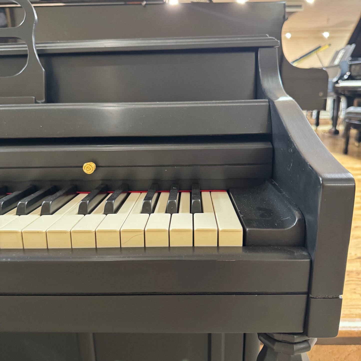1974 Wurlitzer 37.5" Satin Black Spinet Piano