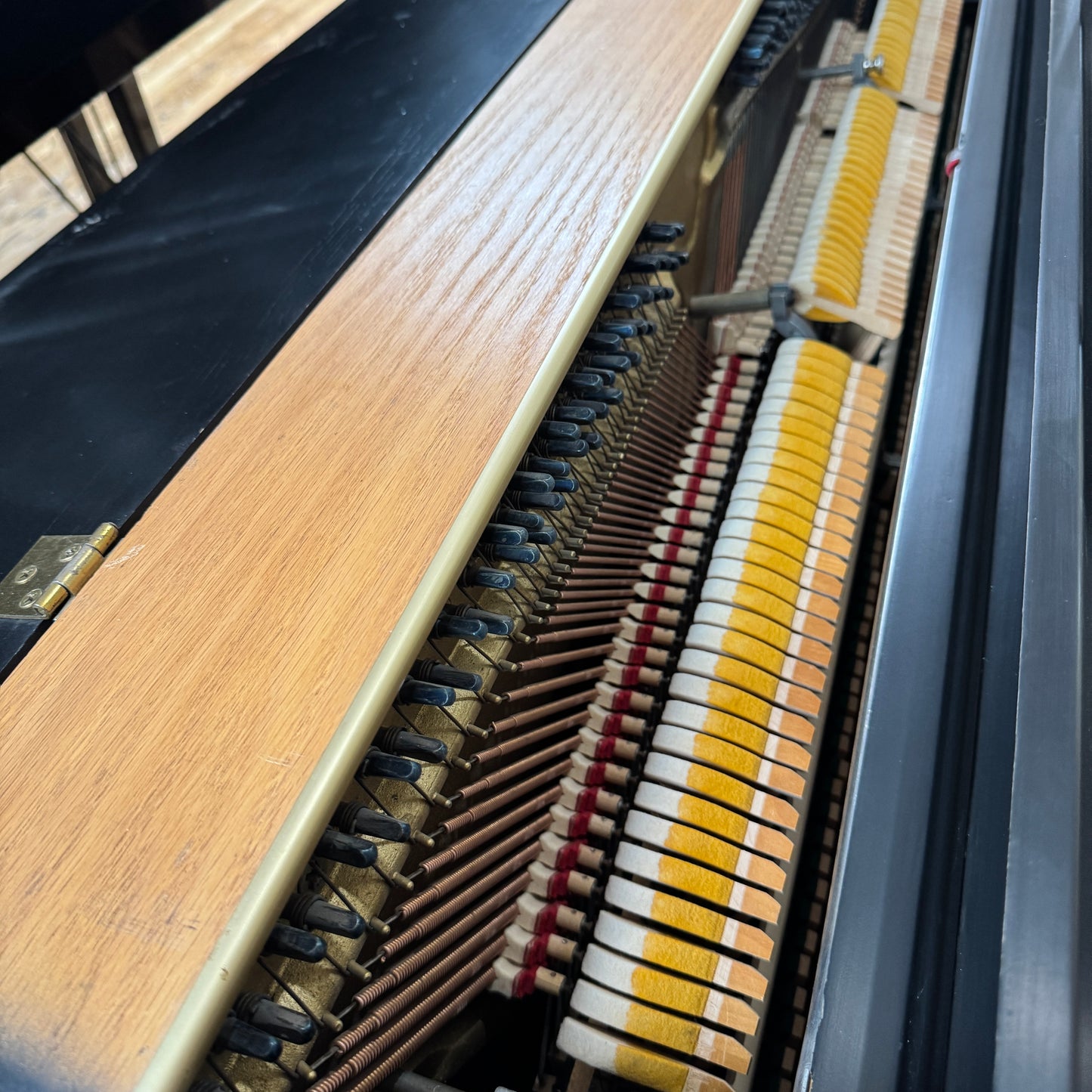 1974 Wurlitzer 37.5" Satin Black Spinet Piano