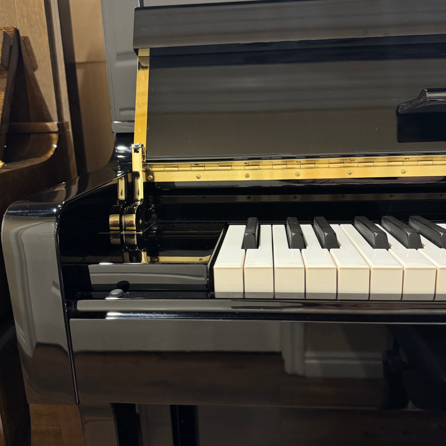 SOLD Hailun 121 48" Polished Black Upright Piano