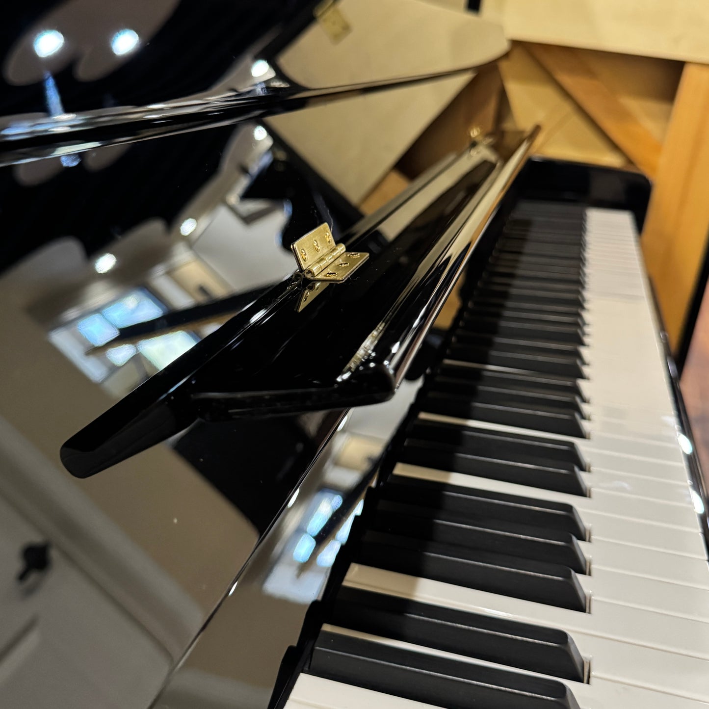 SOLD Hailun 121 48" Polished Black Upright Piano