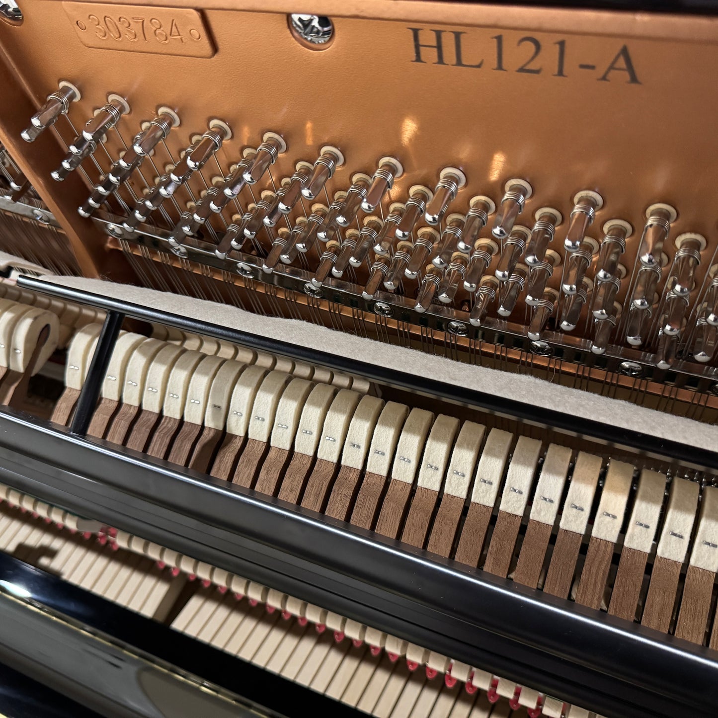 SOLD Hailun 121 48" Polished Black Upright Piano
