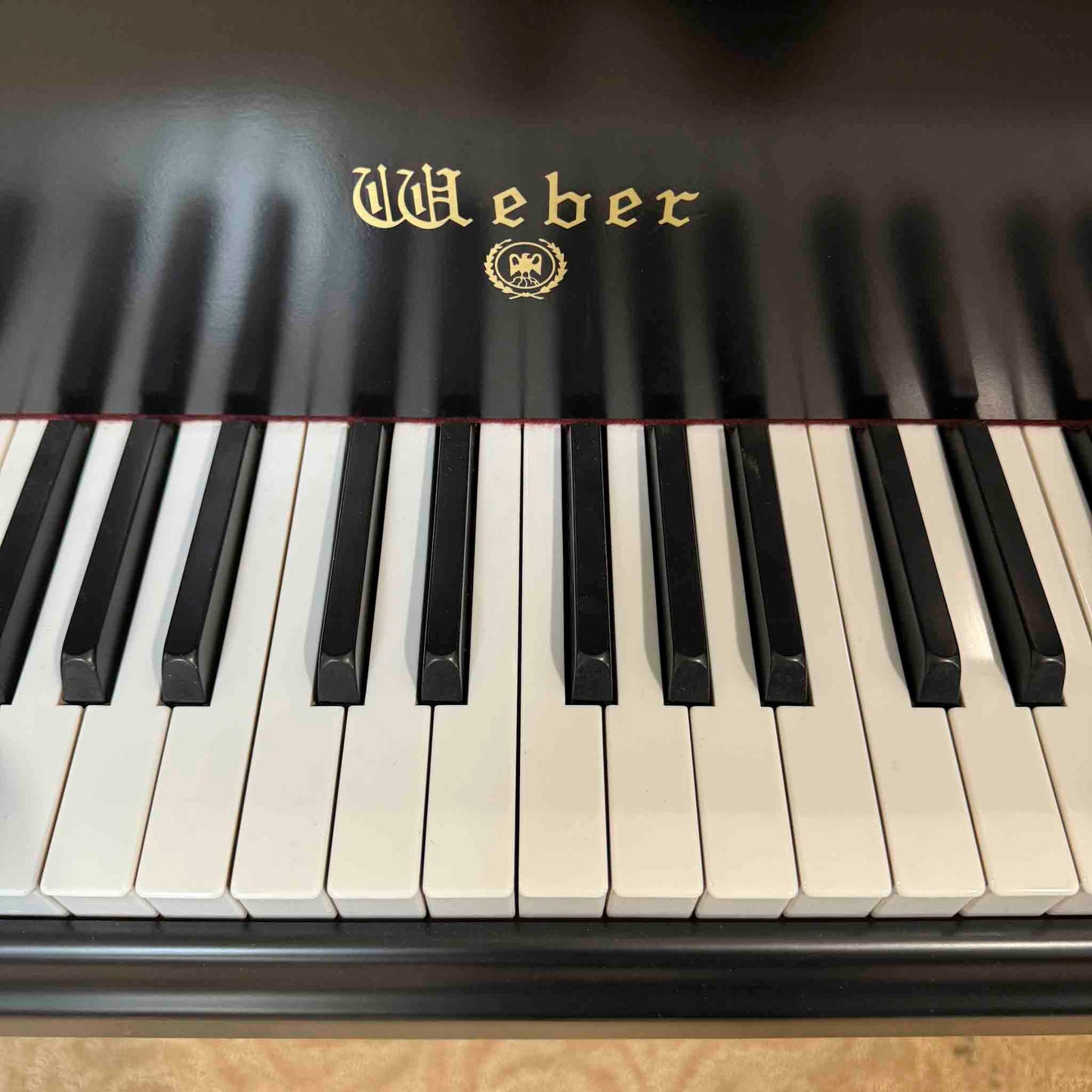 1991 Weber WG-50 4'11" Satin Black Baby Grand Piano