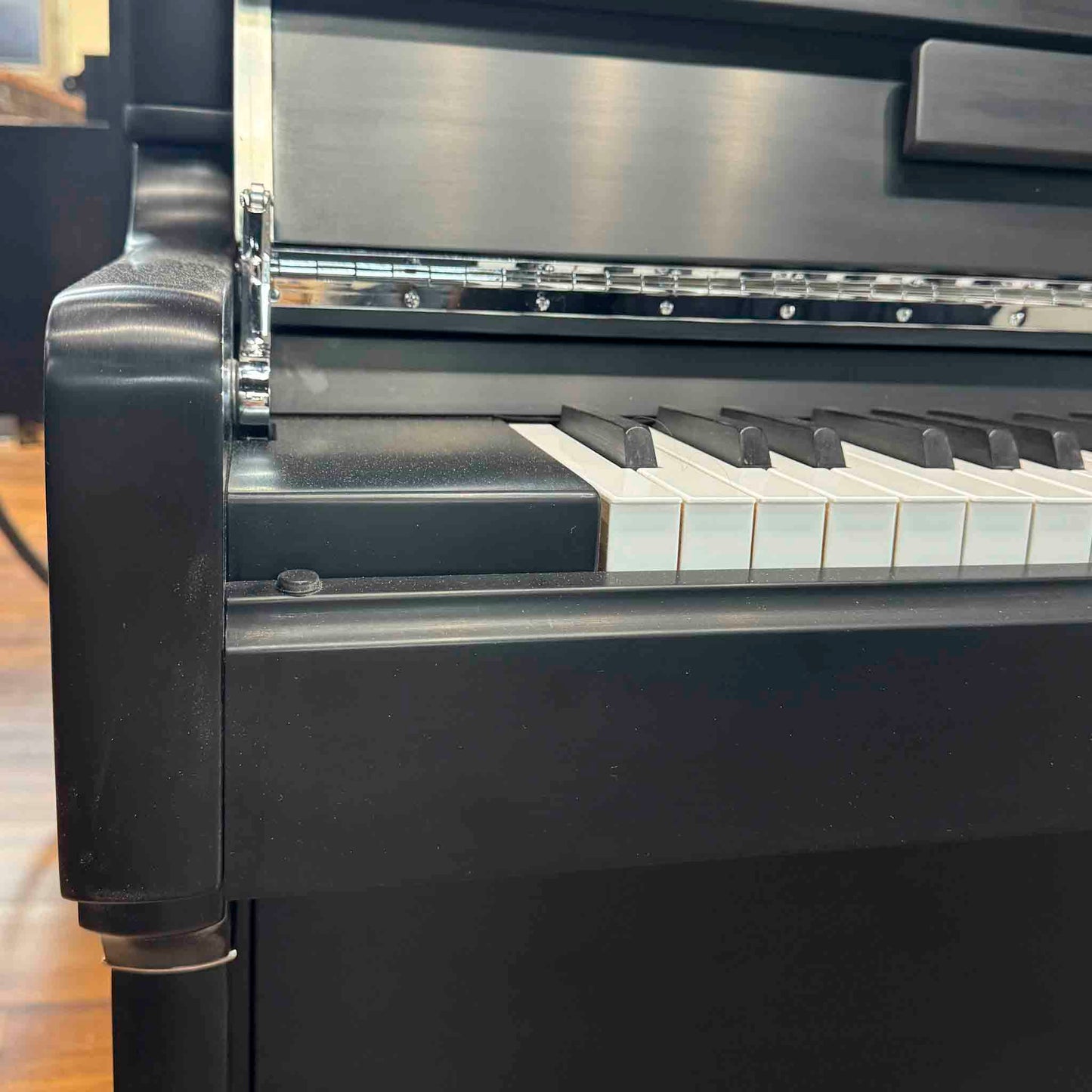 SOLD 2016 Hailun 5P 50" Satin Black Nickel Trim Upright Piano