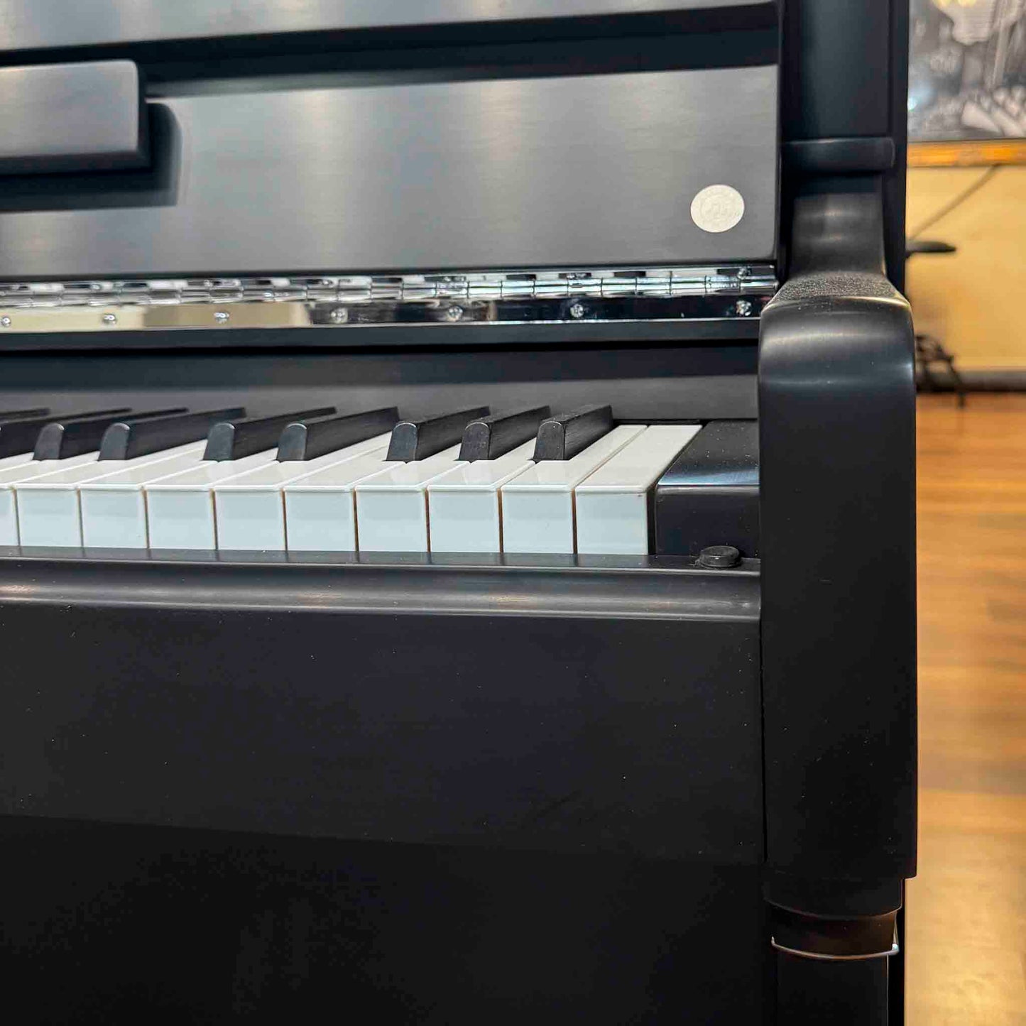 SOLD 2016 Hailun 5P 50" Satin Black Nickel Trim Upright Piano