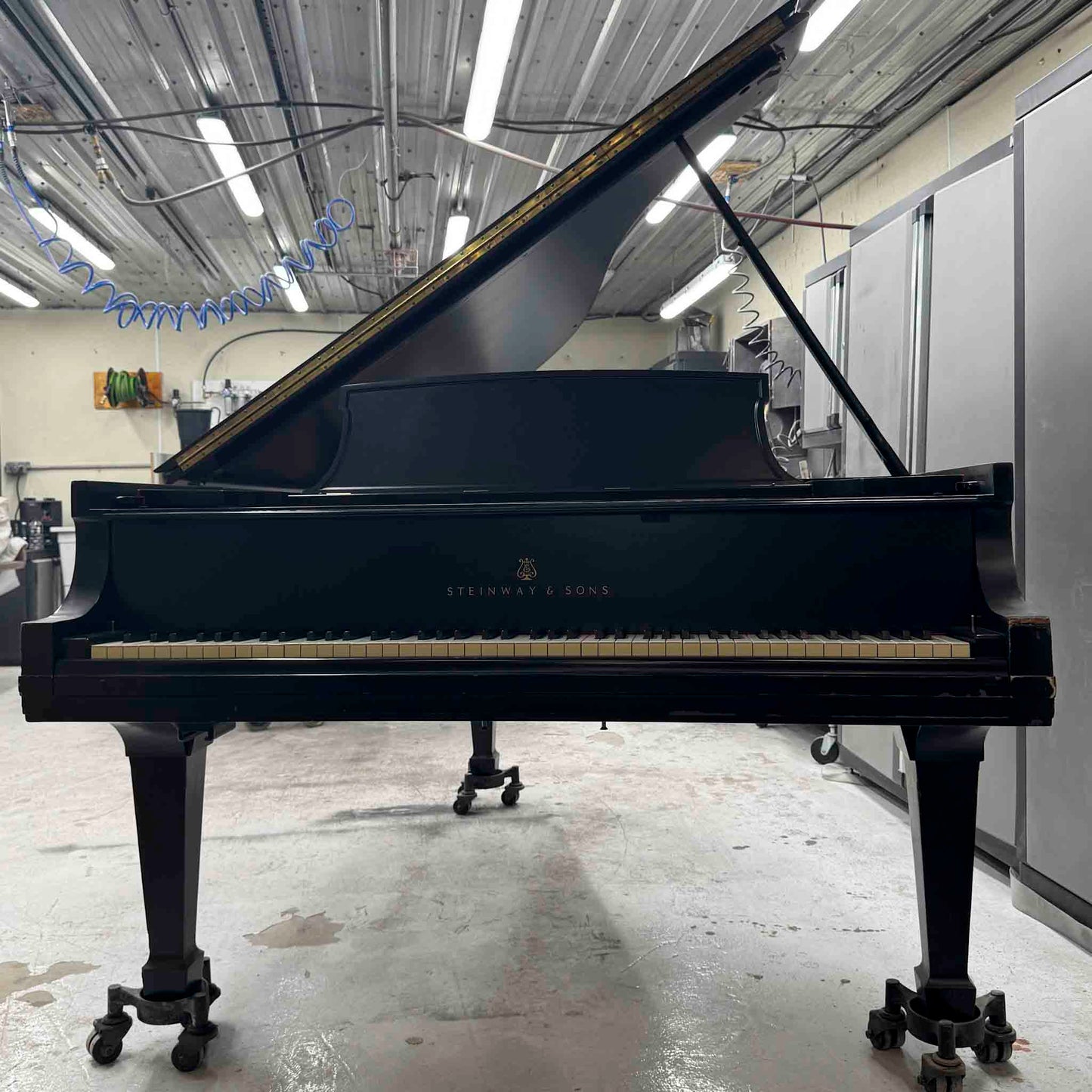 SOLD 1967 Steinway B 6'11" Satin Black Commissioned Grand Piano