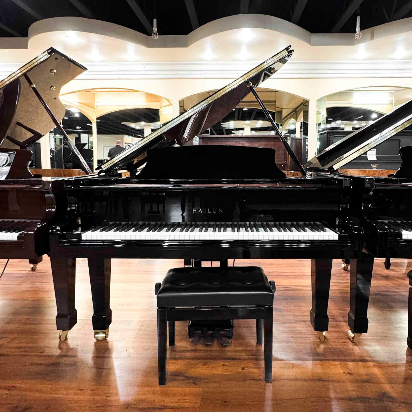 SOLD Hailun 151 5' Polished Black Baby Grand Piano