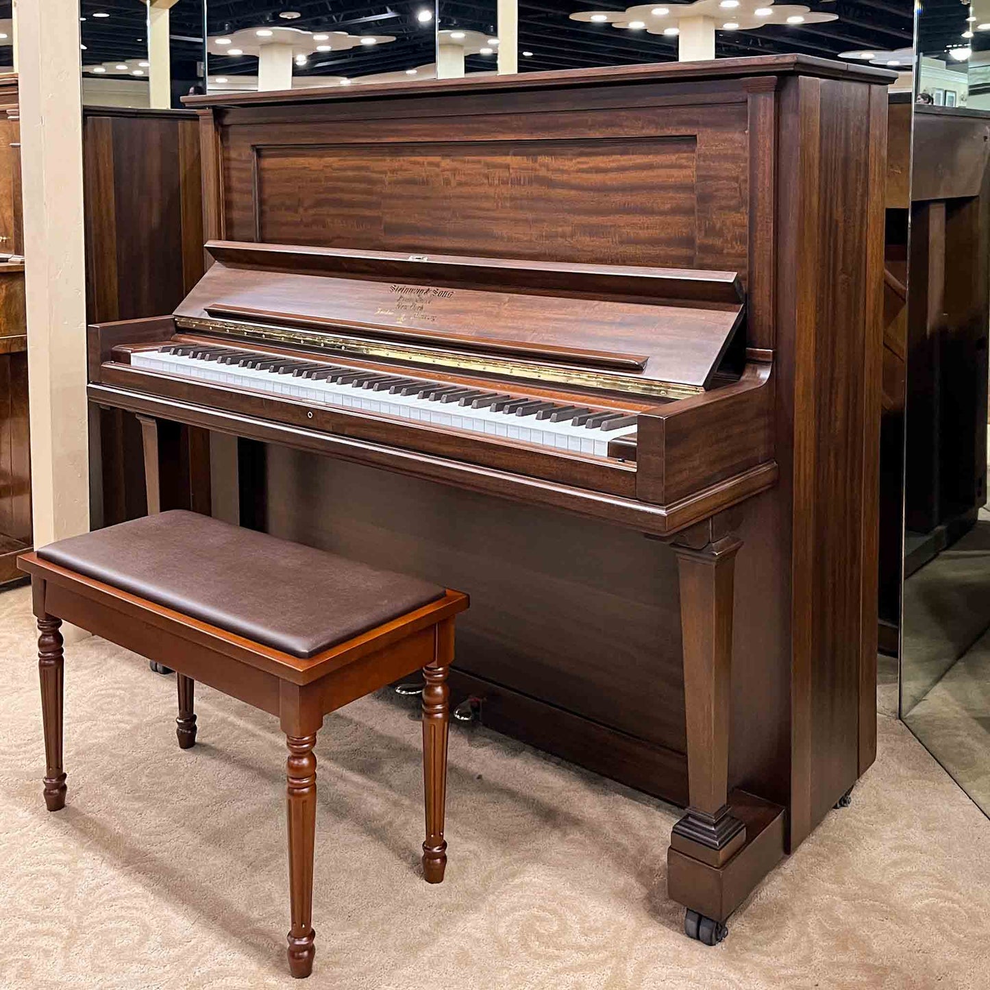 SOLD 1922 Steinway 52" Wood Finish Upright Piano