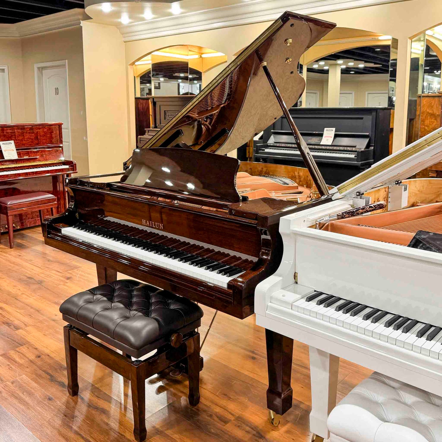 Hailun 151 5' Polished Walnut Baby Grand