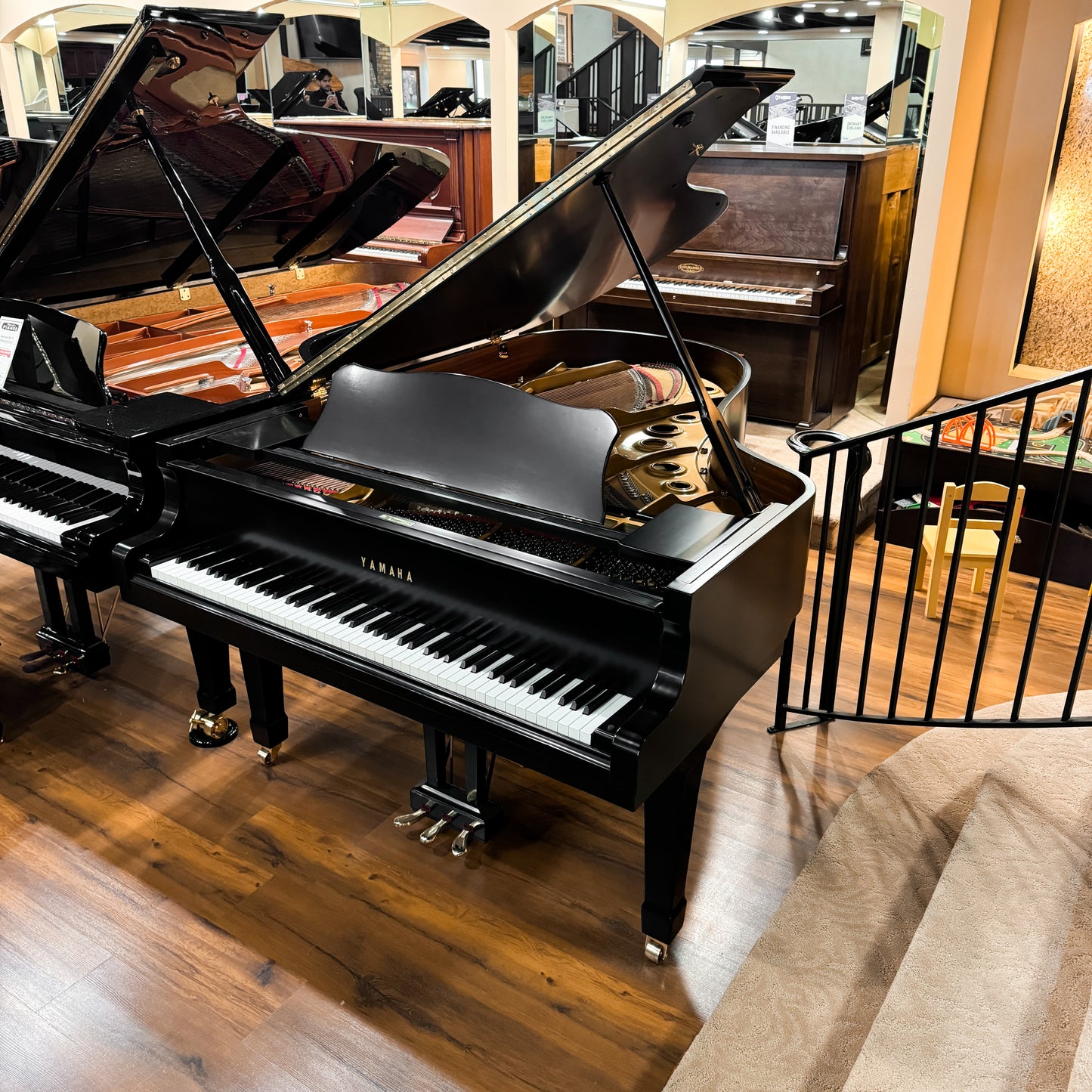 SOLD 1991 Yamaha C5 6'7" Grand Piano / Satin Black