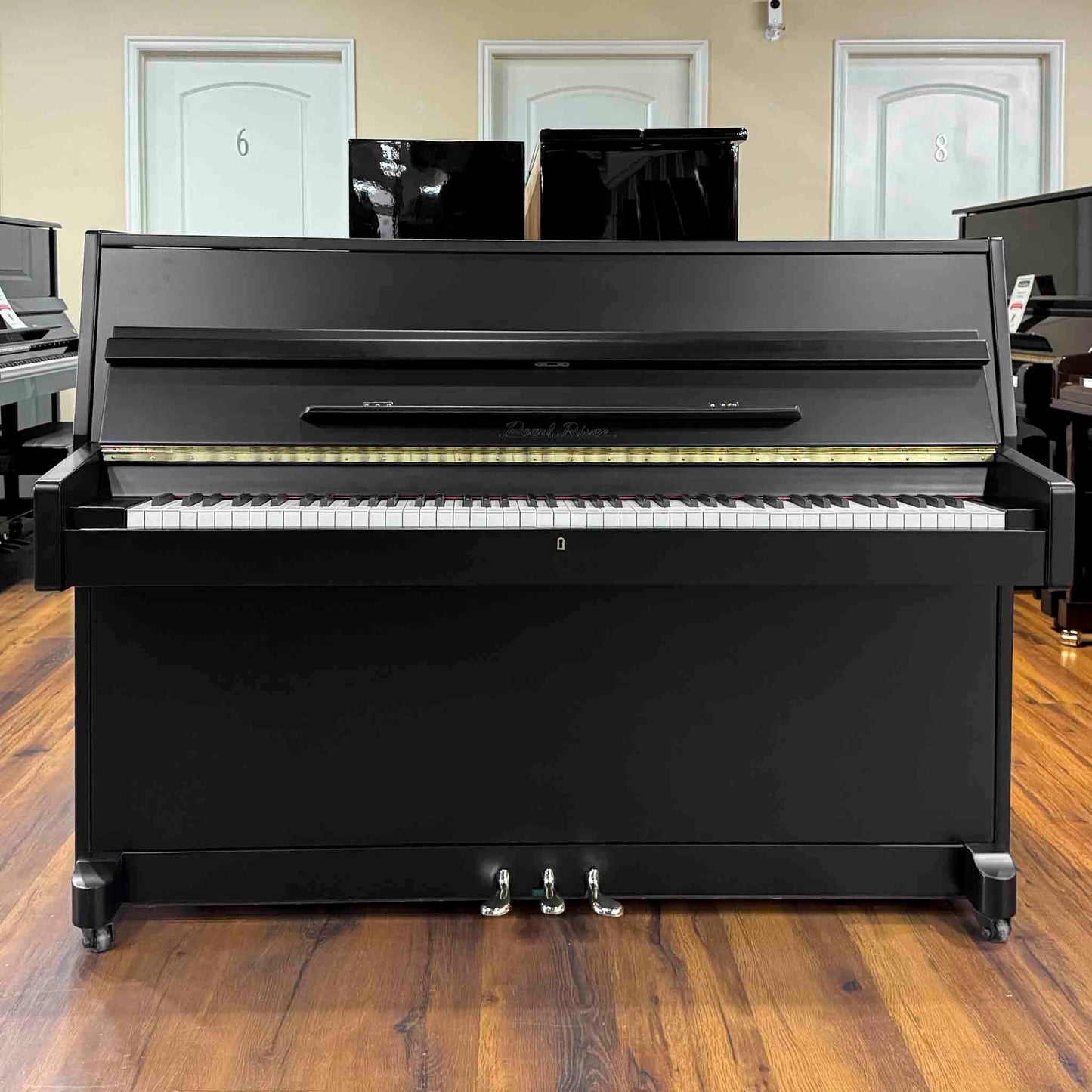 1996 Pearl River 108-D1 43" Polished Mahogany Console Piano