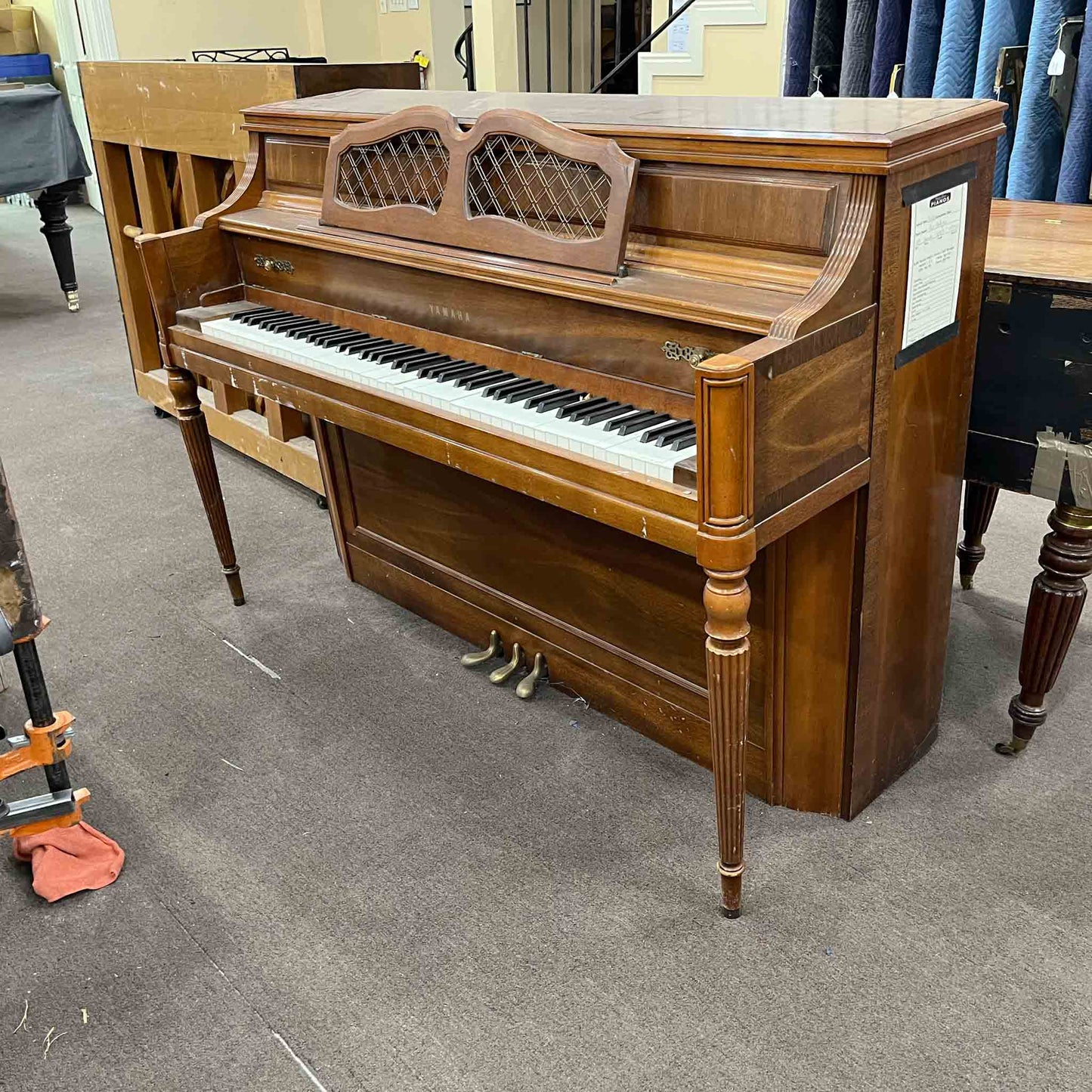 SOLD 1984 Yamaha M23 43" Walnut Wood Finish Commissioned Console Piano