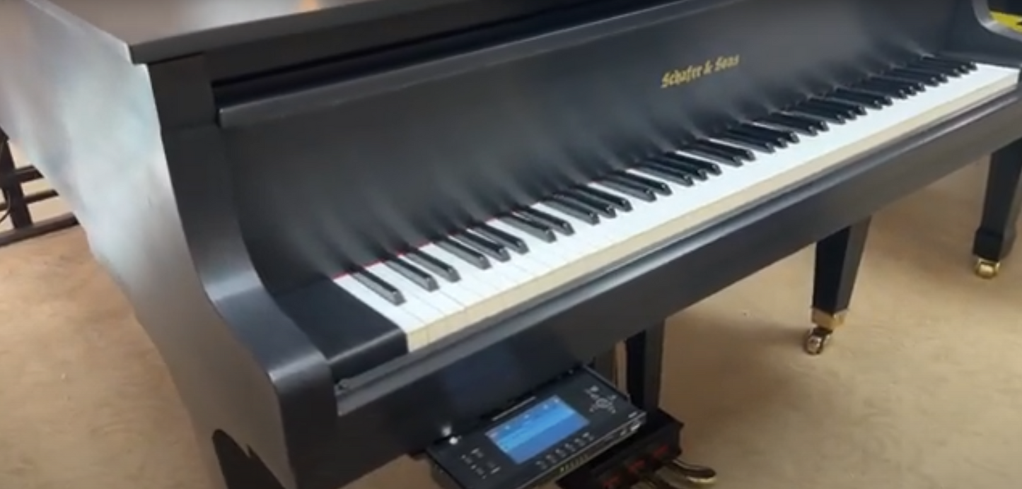 SOLD 1990 Schafer & Sons G-3A 5'9" Commissioned Grand Player Piano