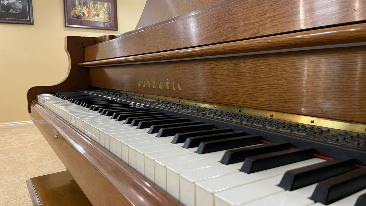 Image 6 of Kurzweil Mark 152 Young Chang Digital Grand/ 5' Walnut