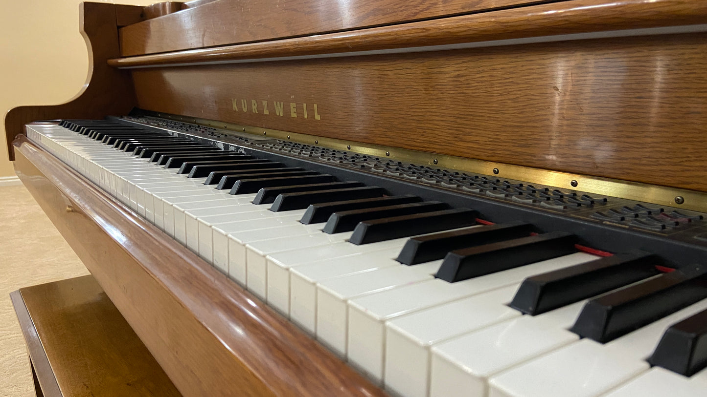 Image 7 of Kurzweil Mark 152 Young Chang Digital Grand/ 5' Walnut