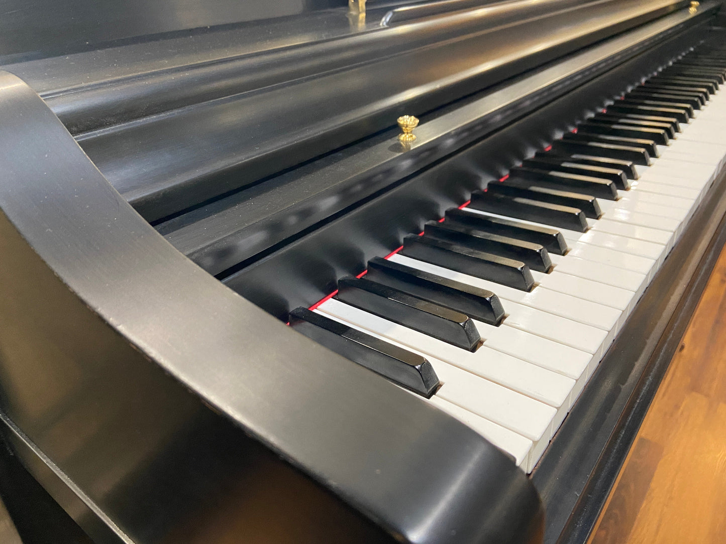Image 3 of 1952 Wurlitzer Spinet / Satin Ebony