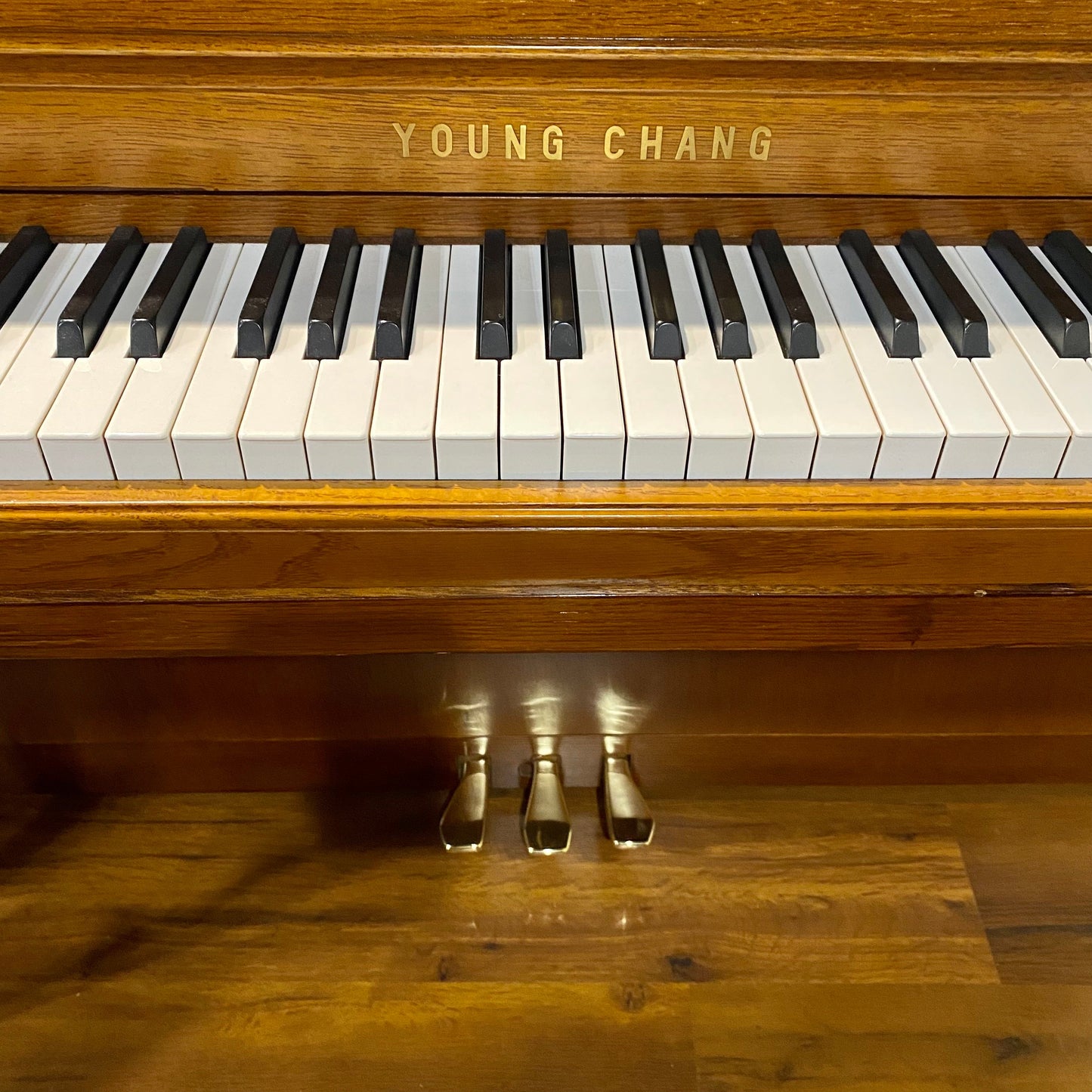 Image 4 of 1988 Young Chang 42" / Walnut Console