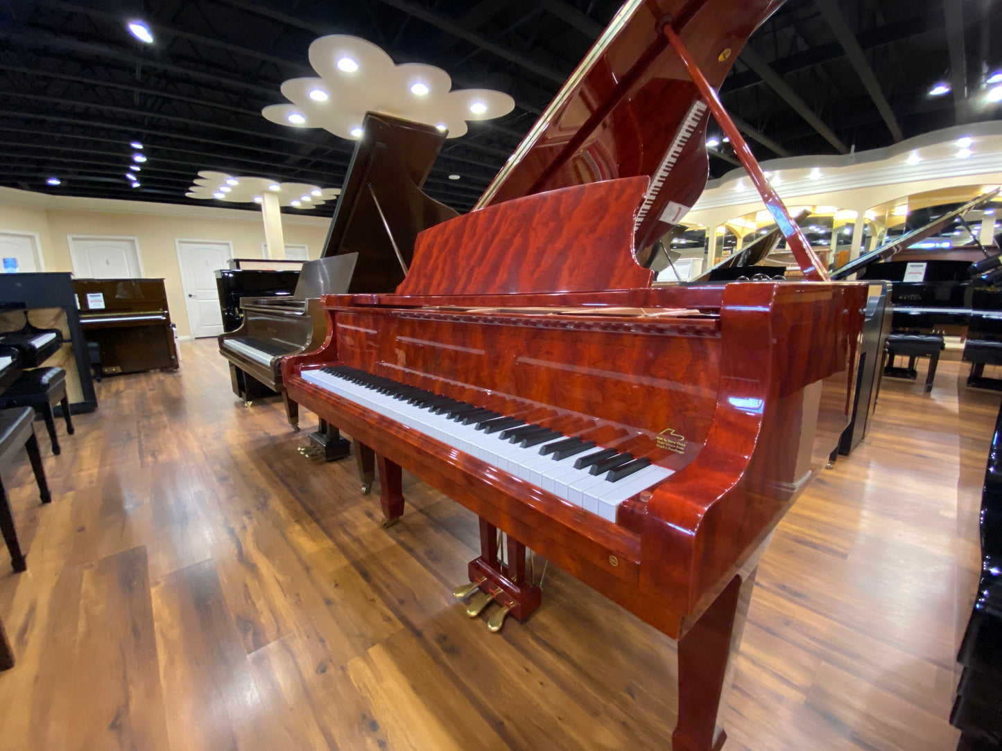 Image 2 of 2003 Young Chang Pramberger Grand / 6'1/ Bubinga Finish with QRS Self Playing System