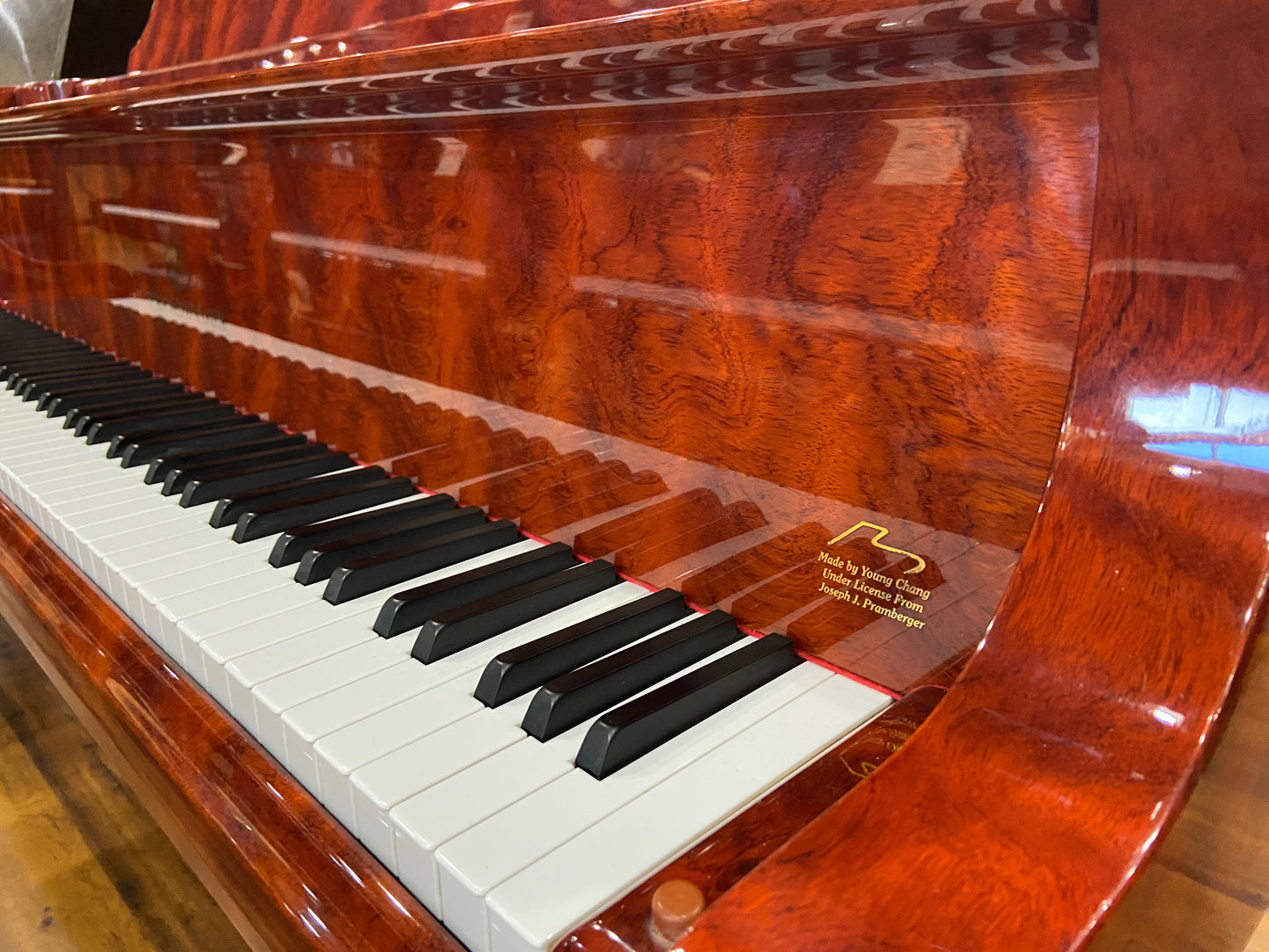 Image 4 of 2003 Young Chang Pramberger Grand / 6'1/ Bubinga Finish with QRS Self Playing System