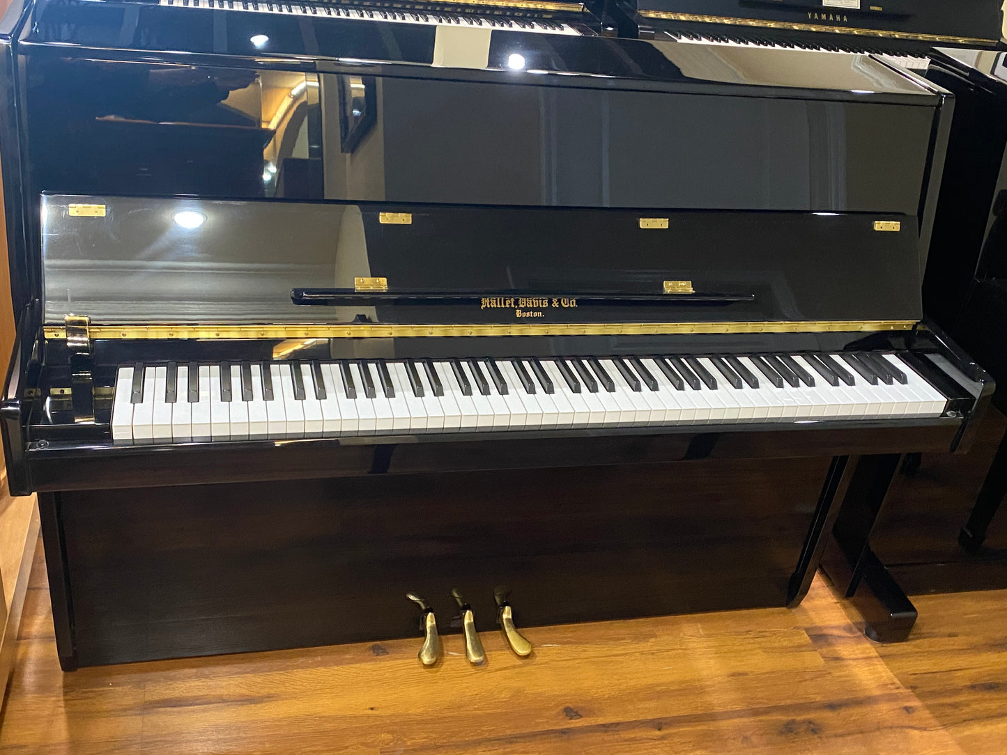 Image 10 of Hallet Davis 109/43" Polished Black Console Upright