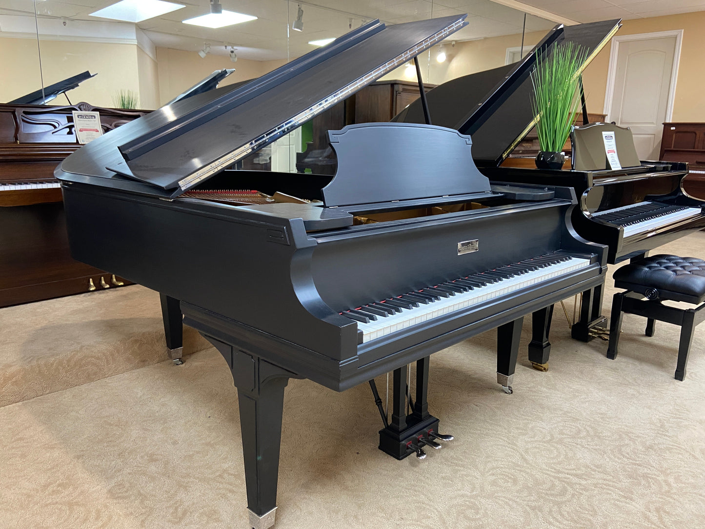 Image 8 of 1954 Mason & Hamlin 5'7" Grand / Satin Black 57" wide