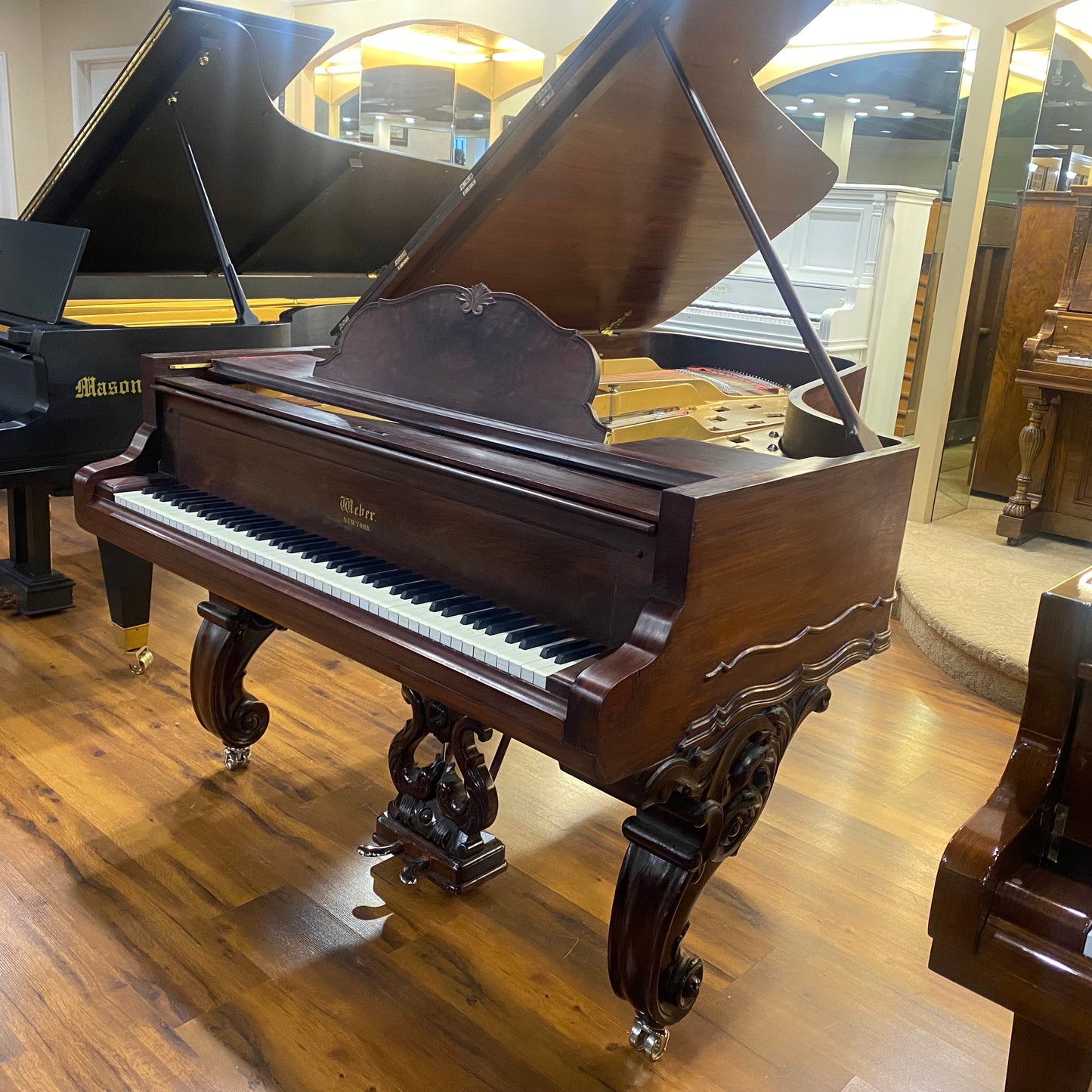 Image 15 of 1882 Weber Grand Rosewood 6'3"