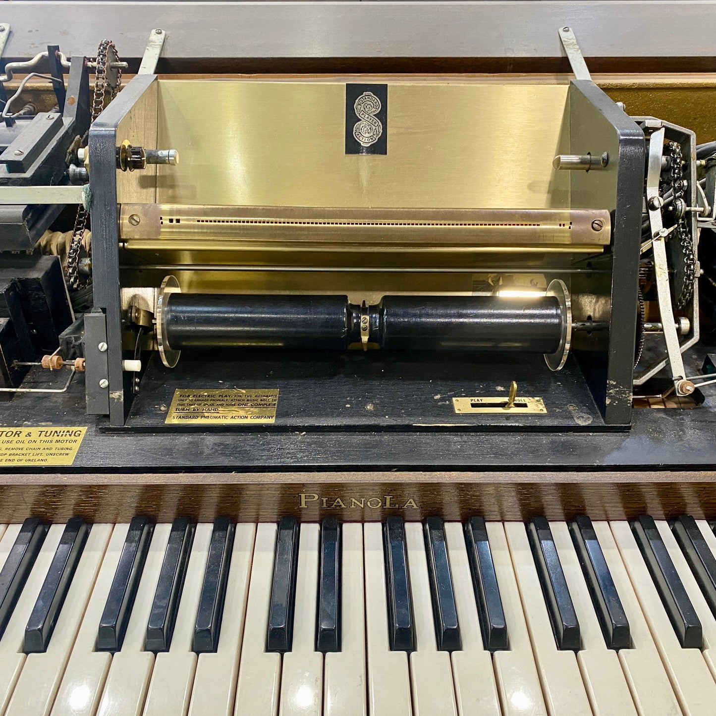 Image 7 of 1913 Pianola Spinet