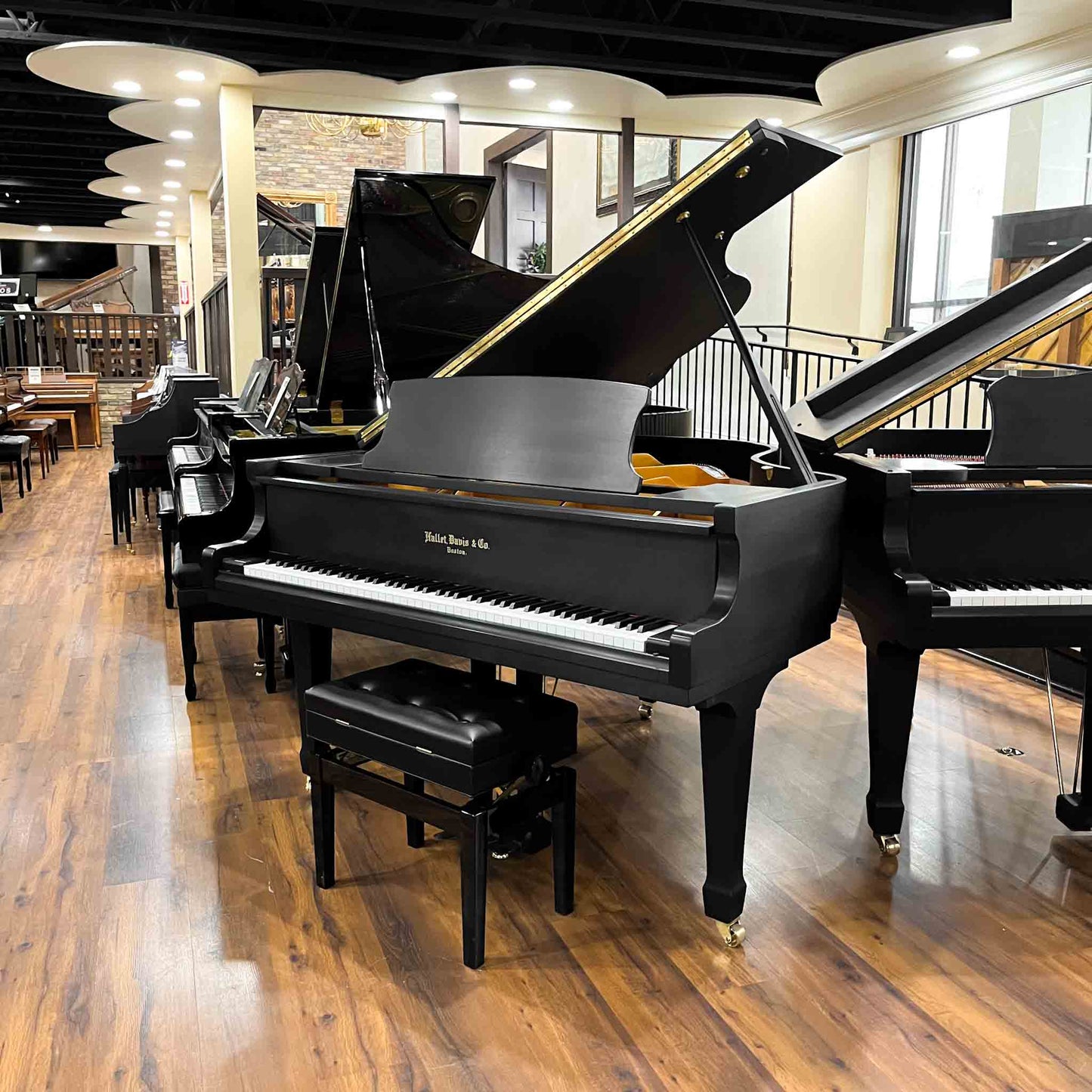 2015 Hallet Davis 160 Satin Black 5'3" Grand Piano