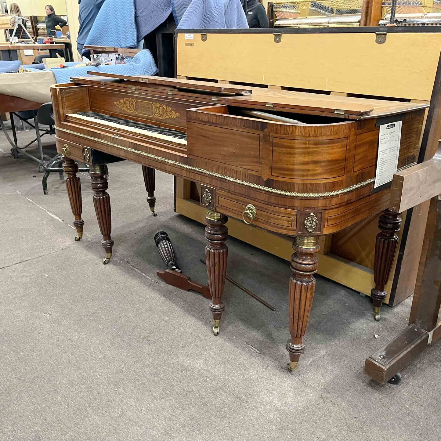 SOLD 1815 William Stodart 34" Commissioned Square Piano