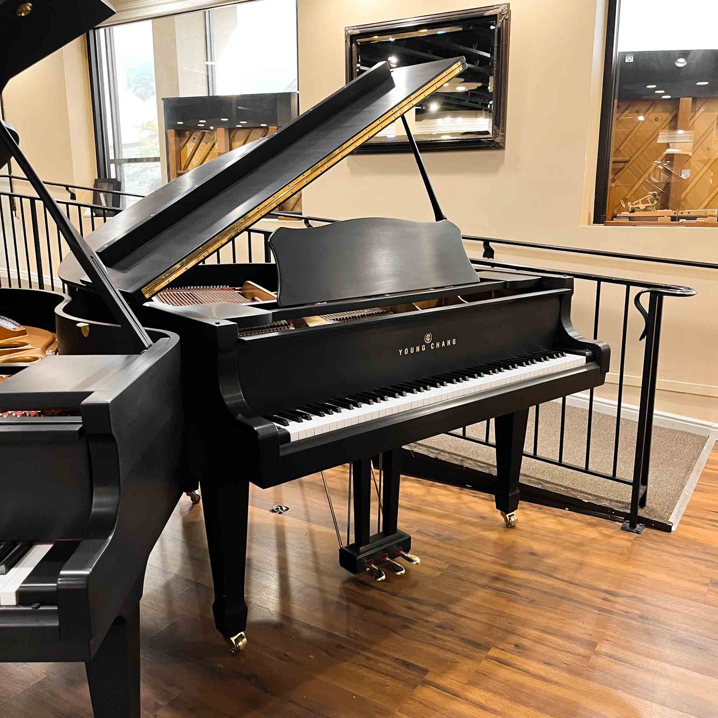 1993 Young Chang G-150 4'11" Satin Black Baby Grand Piano