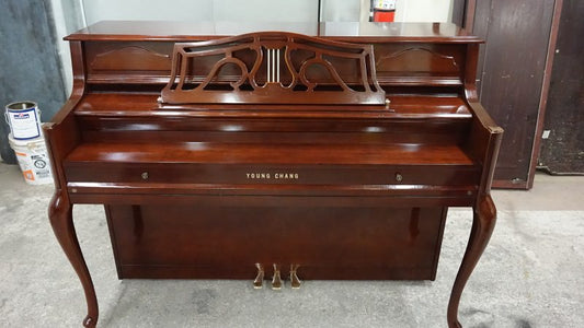 The Piano Buying Blog - Just Out of the Piano Shop!  Young Chang Upright Piano!