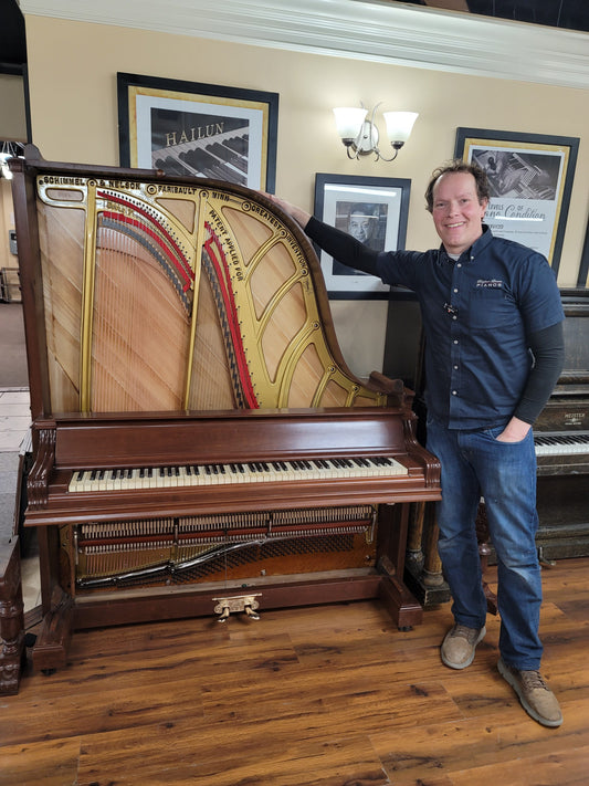 Craziest Restoration Yet: The 1885 Schimmel & Nelson Utah Heirloom Verti-Grand Upright Piano