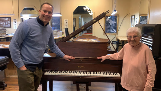 Sentimental 1925 Henry F Miller Heirloom Grand Player Piano Restoration & Refinishing
