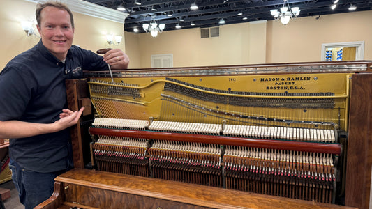 Rare 1893 Mason & Hamlin Screw Stringer Piano Restoration | Minnesota Family Heirloom